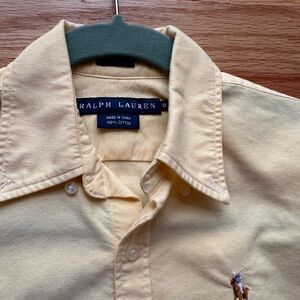 Ralph Lauren Women's Yellow Oxford Shirt
